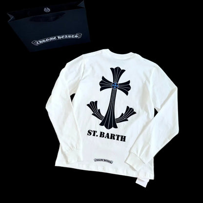 Chrome Hearts St. Barths Exclusive Anchor Cross Long Sleeve