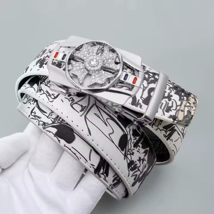 Men's Automatic Belt Rotating Buckle