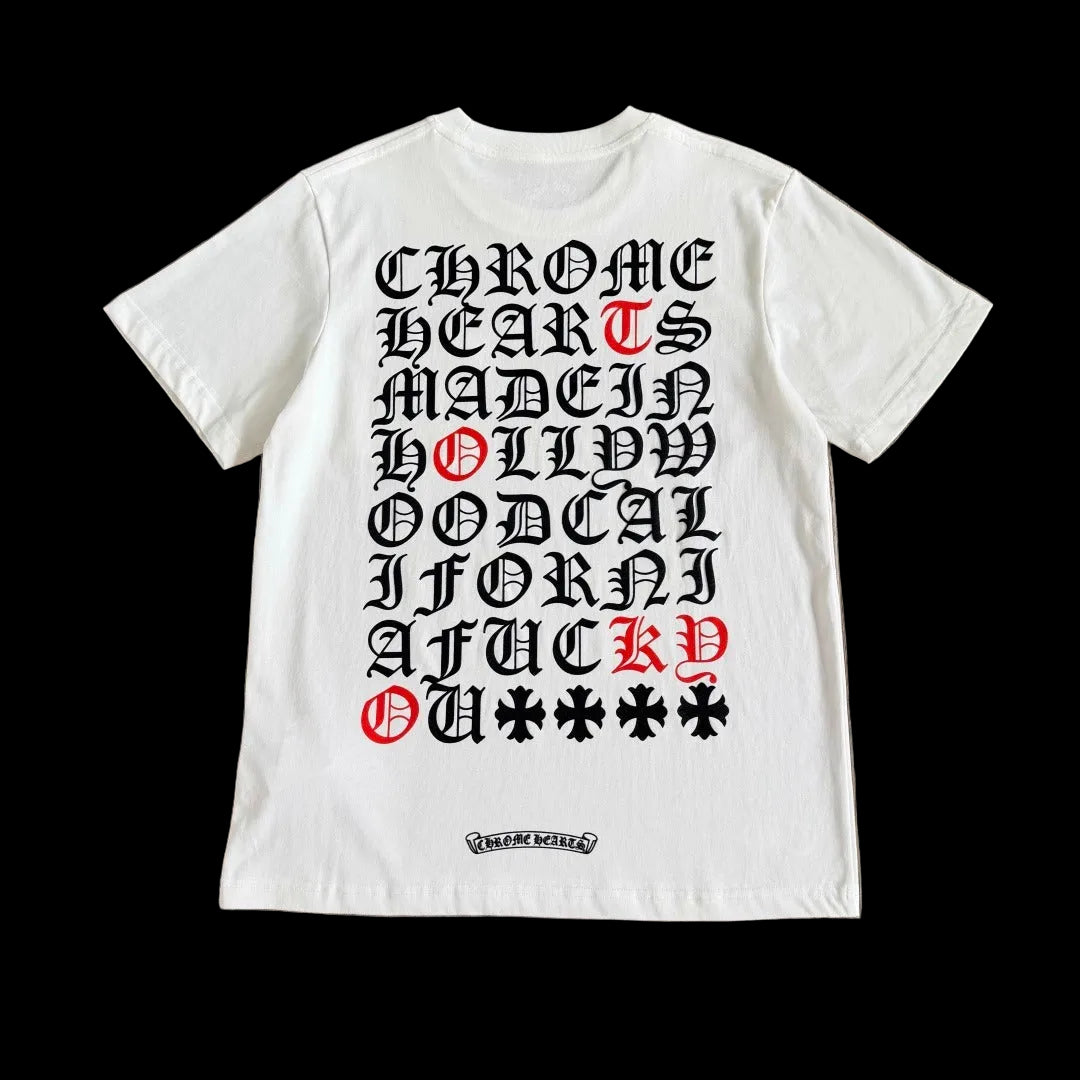 Chrome Hearts Horseshoe Logo Pocket T-Shirt in white.