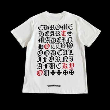 Chrome Hearts Horseshoe Logo Pocket T-Shirt in white.