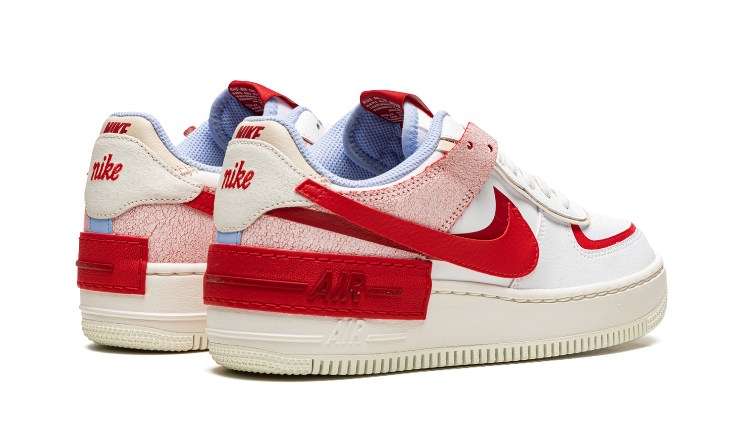AIR FORCE 1 LO SHADO MNS WMNS "Red Cracked Leather" CI0919 108