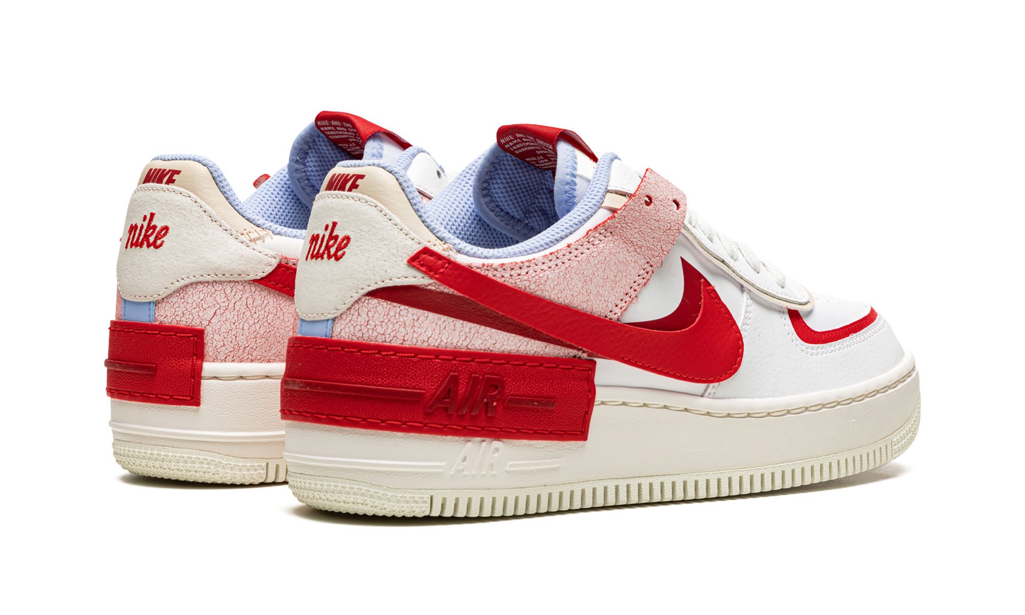 AIR FORCE 1 LO SHADO MNS WMNS "Red Cracked Leather" CI0919 108
