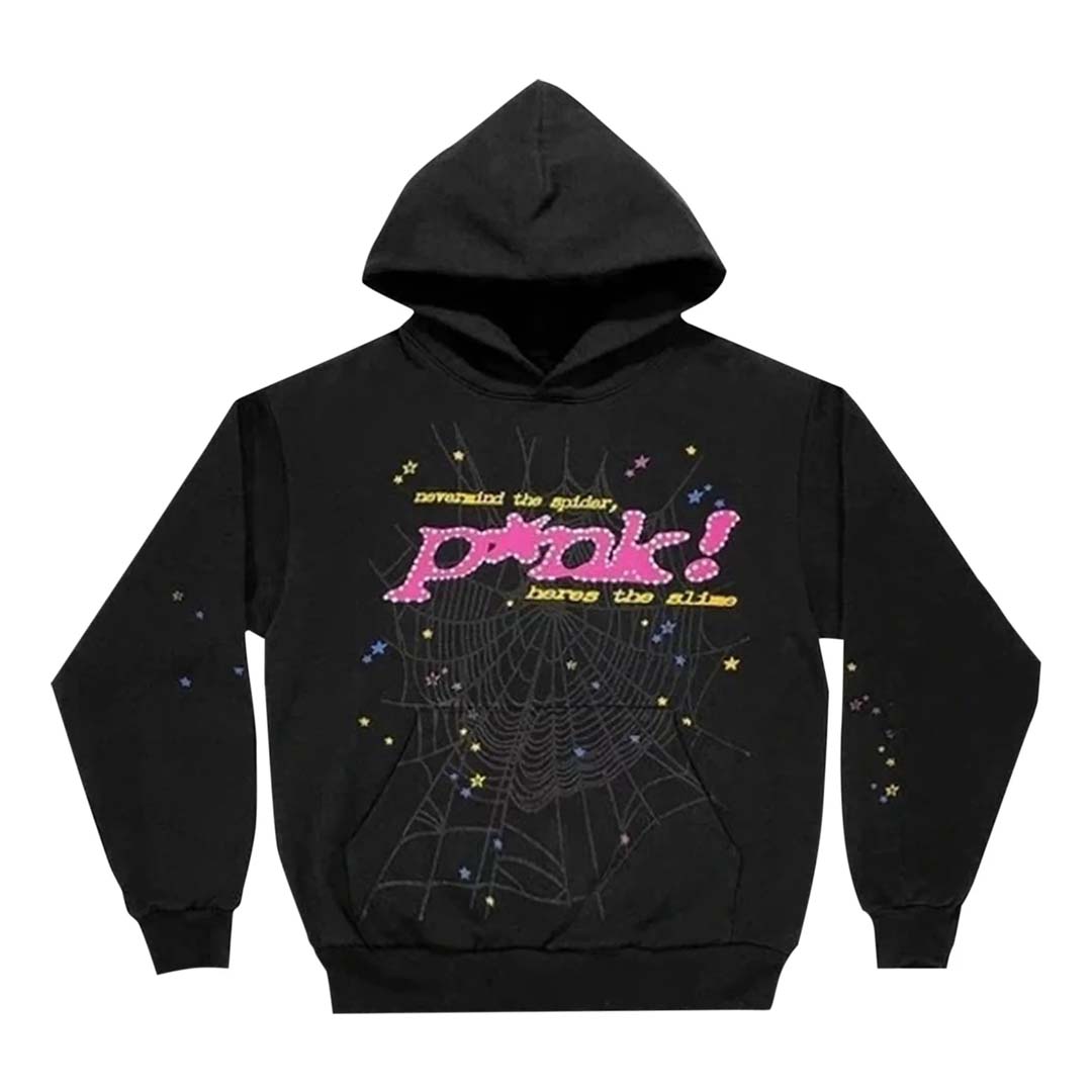 Sp5der P*nk Hoodie ‘Black’ Main image