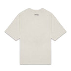 Fear of God Essentials Boxy T-Shirt Applique Logo Heather Oatmeal