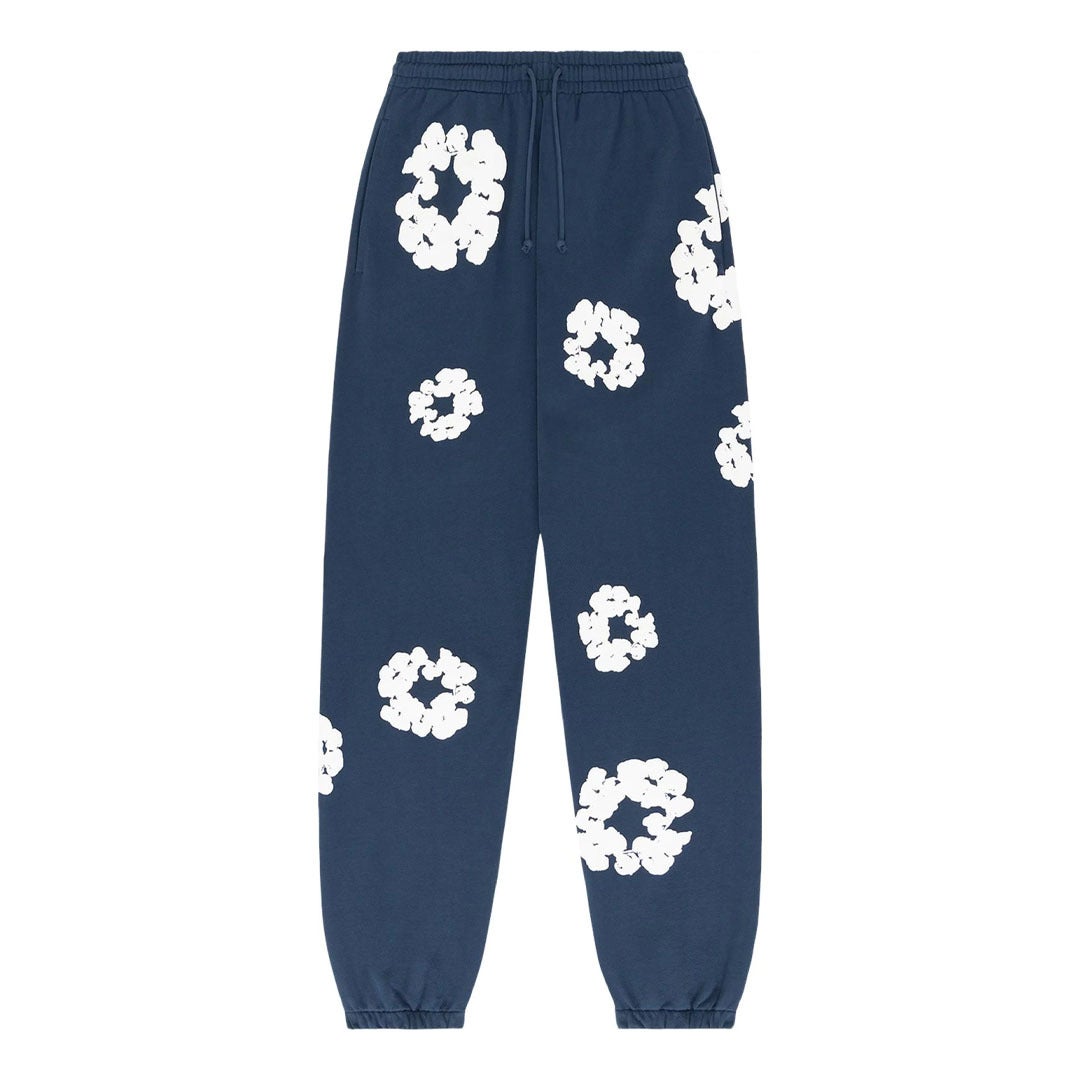 Denim Tears Sweatpants Navy Cotton Wreath