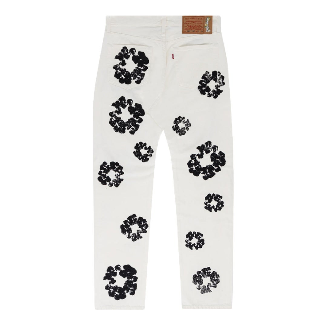 Denim Tears x Levi’s Cotton Wreath Jeans White