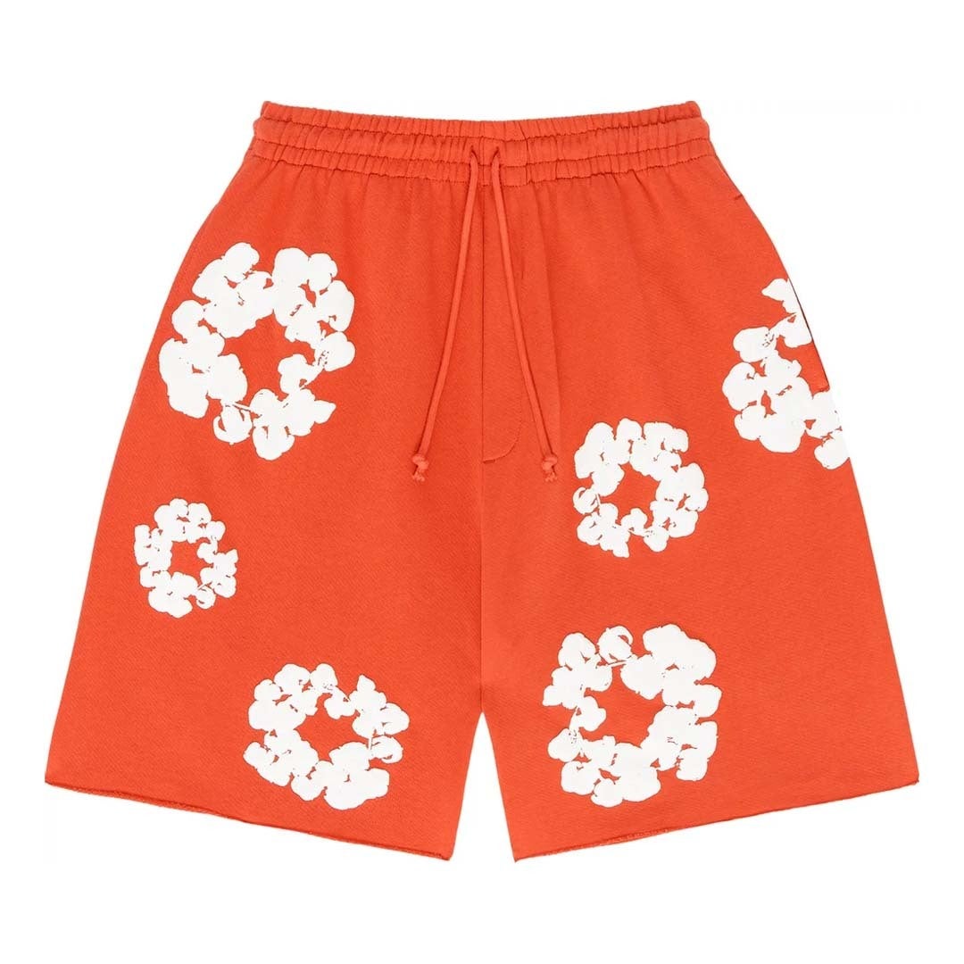 Denim Tears The Cotton Wreath Shorts ‘Orange’