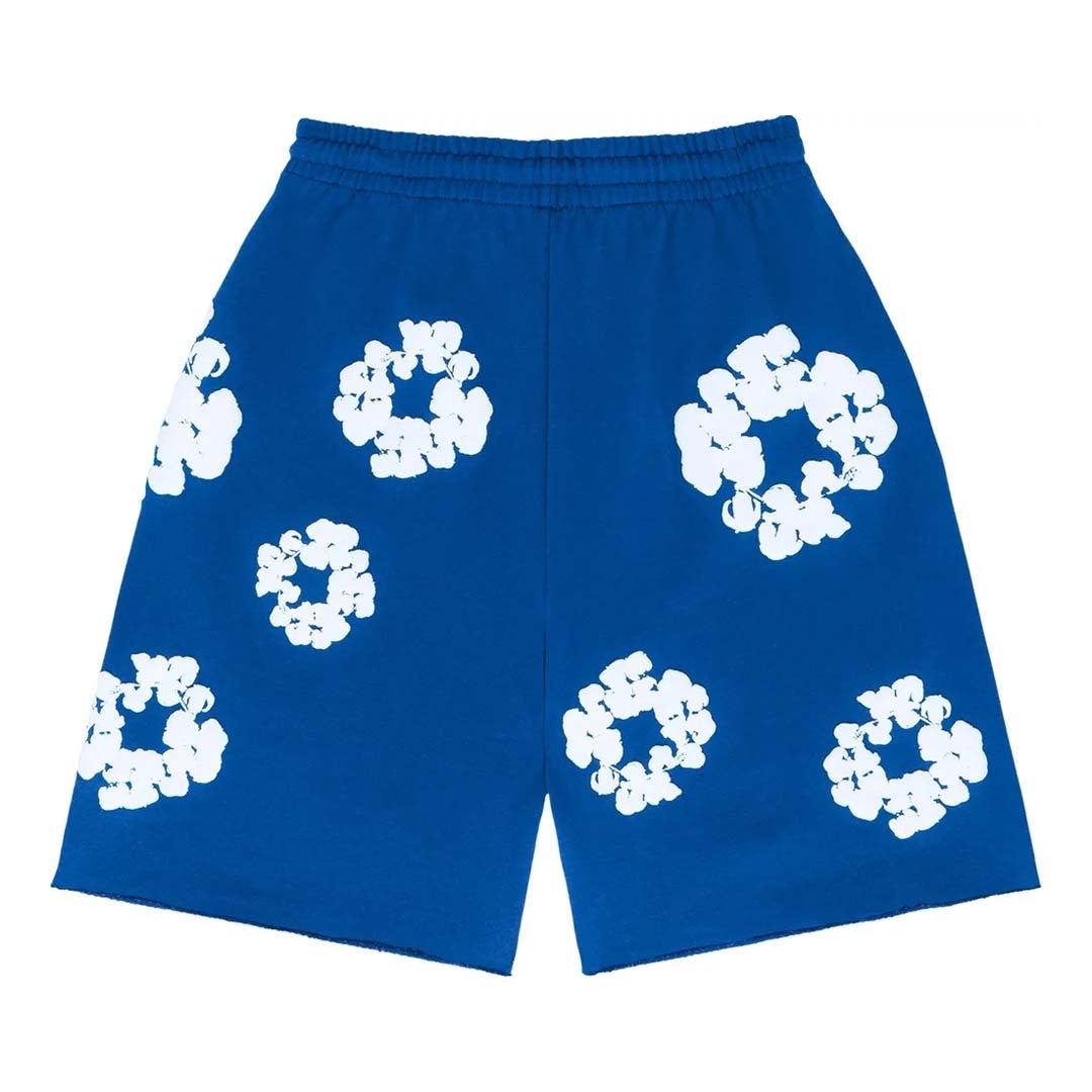 Denim Tears The Cotton Wreath Shorts ‘Royal Blue’