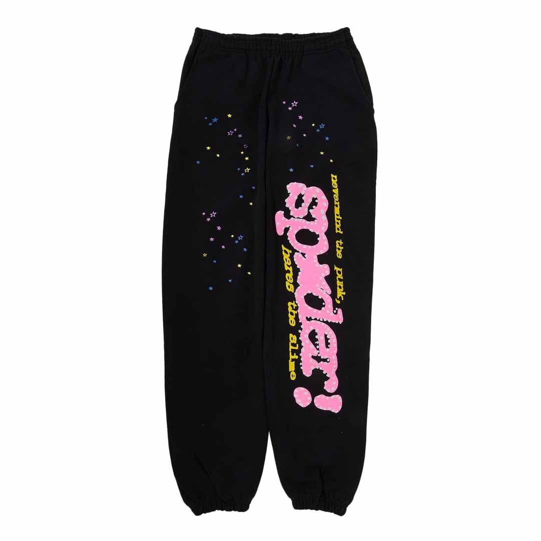Sp5der P*nk V2 Sweatpants ‘Black’ Main image