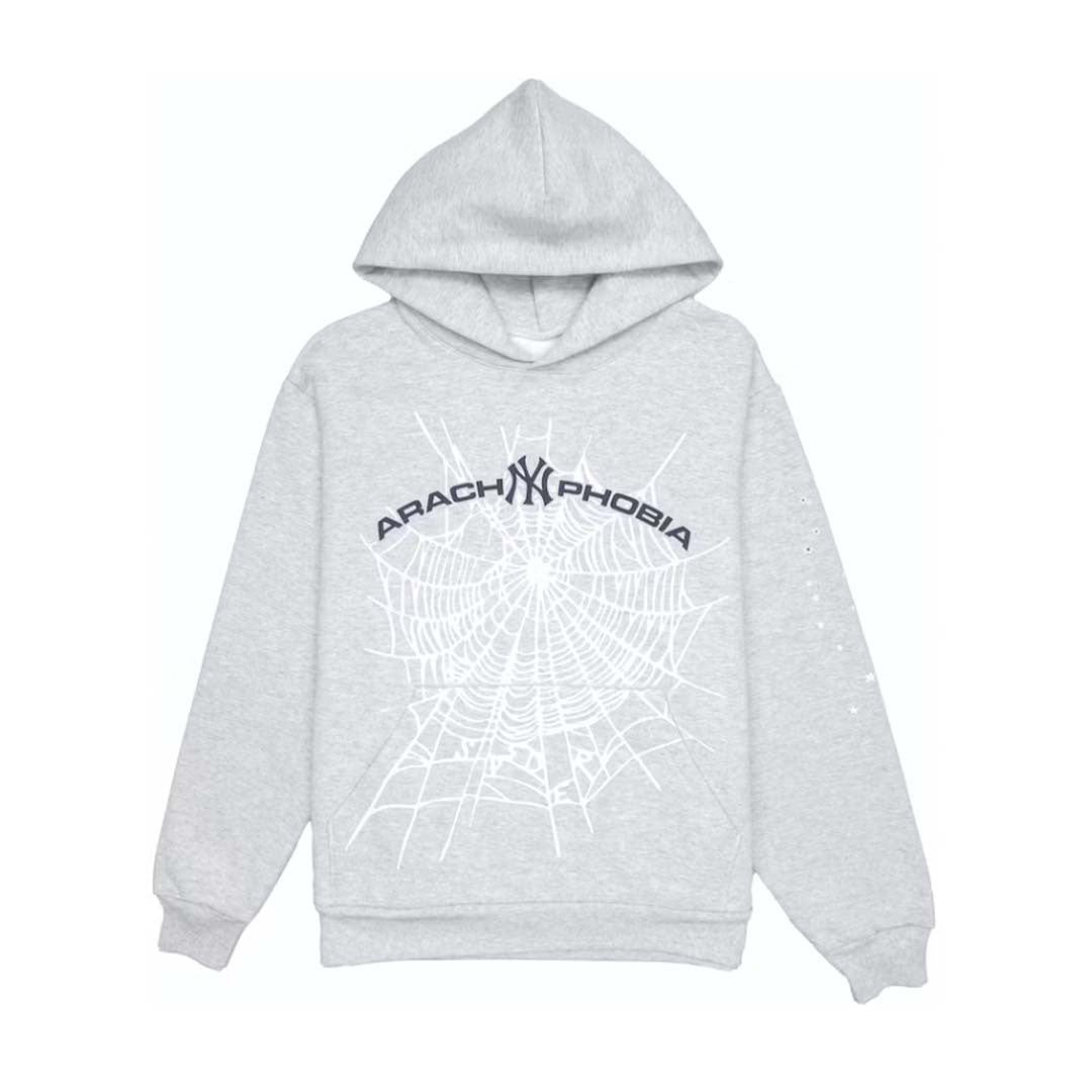 Sp5der Arach NY Phobia Hoodie Ash Grey Main image