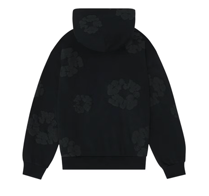 Denim Tears Cotton Wreath Hoodie Black Monochrome