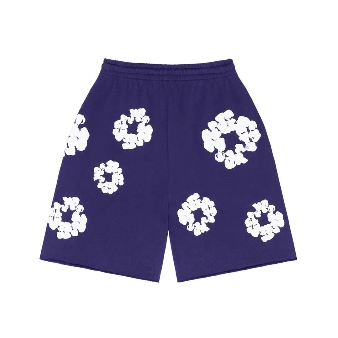 Denim Tears The Cotton Wreath Shorts Purple