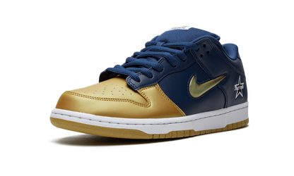 SB Dunk Low "Supreme - Jewel Swoosh Gold/Navy" CK3480 700