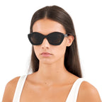 Saint Laurent SL 68 001 Cat Eye Black Sunglasses