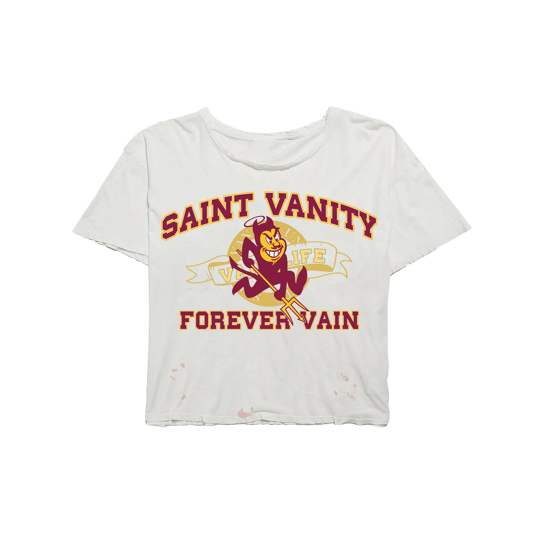 Saint Vanity Sun Devils Tee White