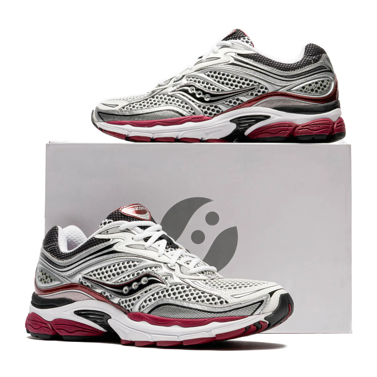 Saucony Progrid Omni 9 Silver Red