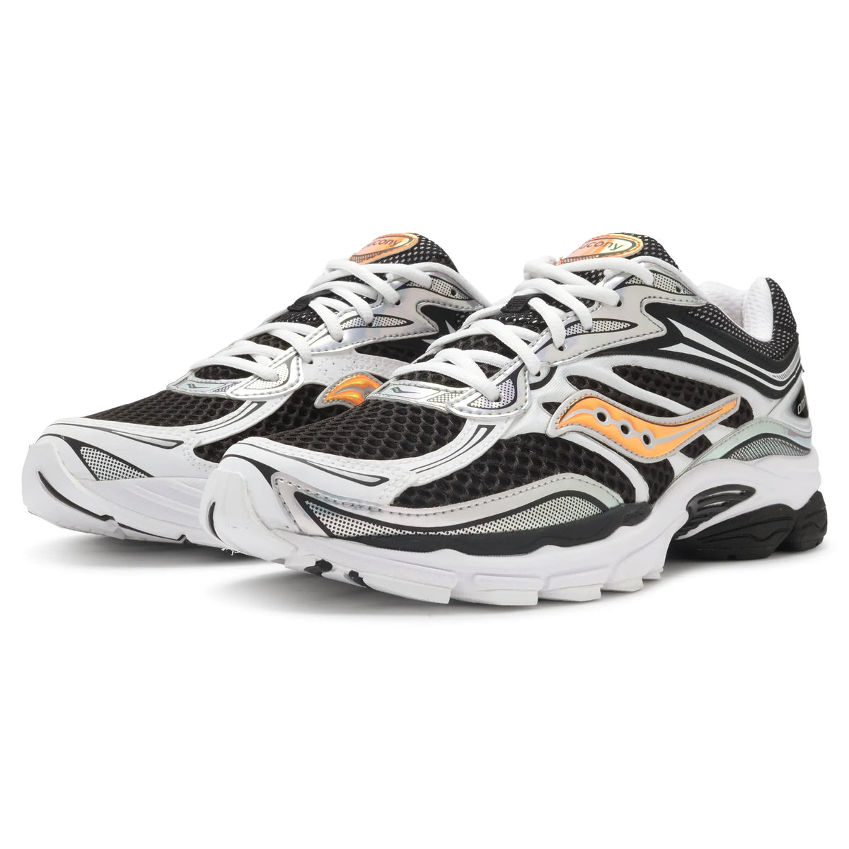 Saucony Progrid Omni 9 Speed Shades White Black Orange Vo2