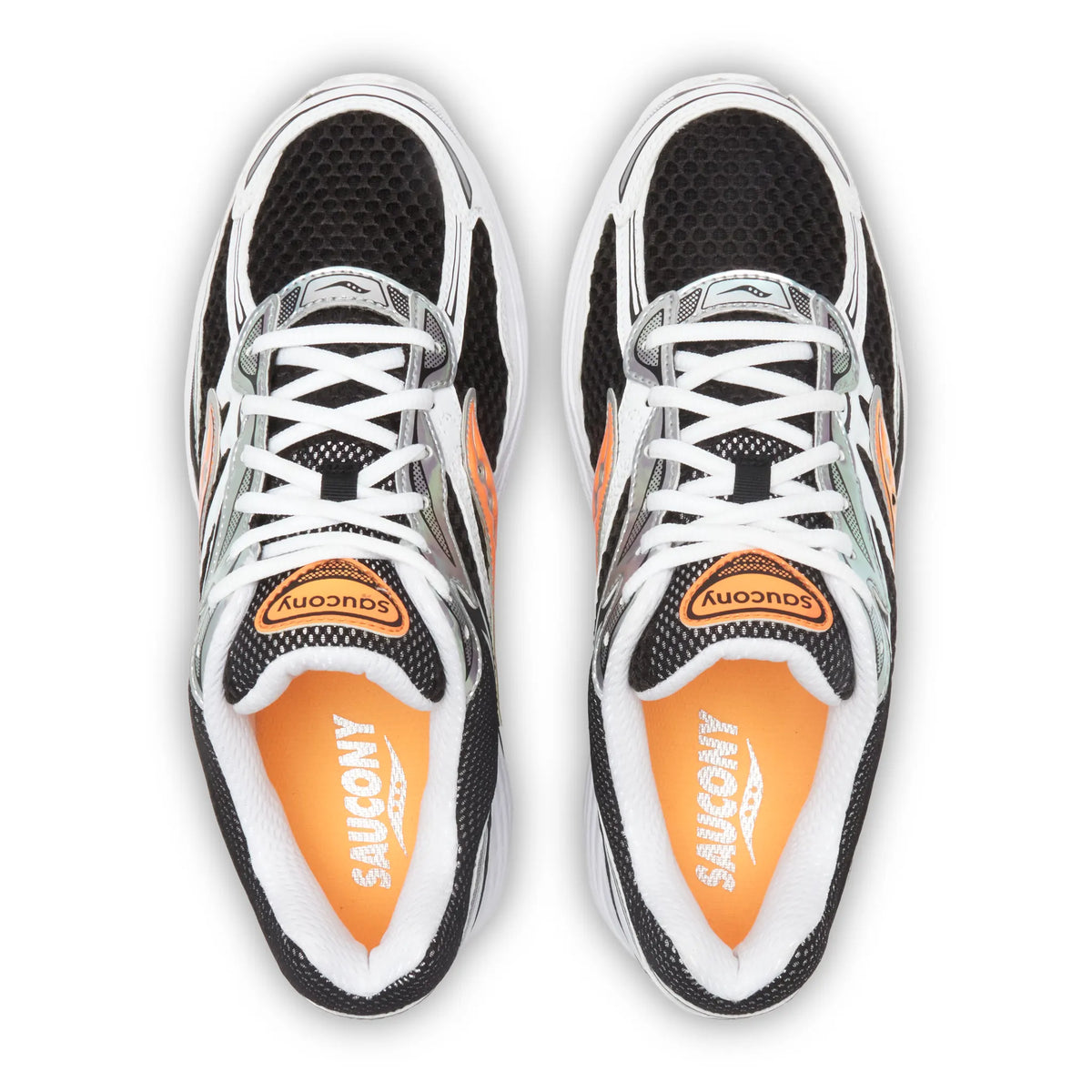Saucony Progrid Omni 9 Speed Shades White Black Orange Vo2