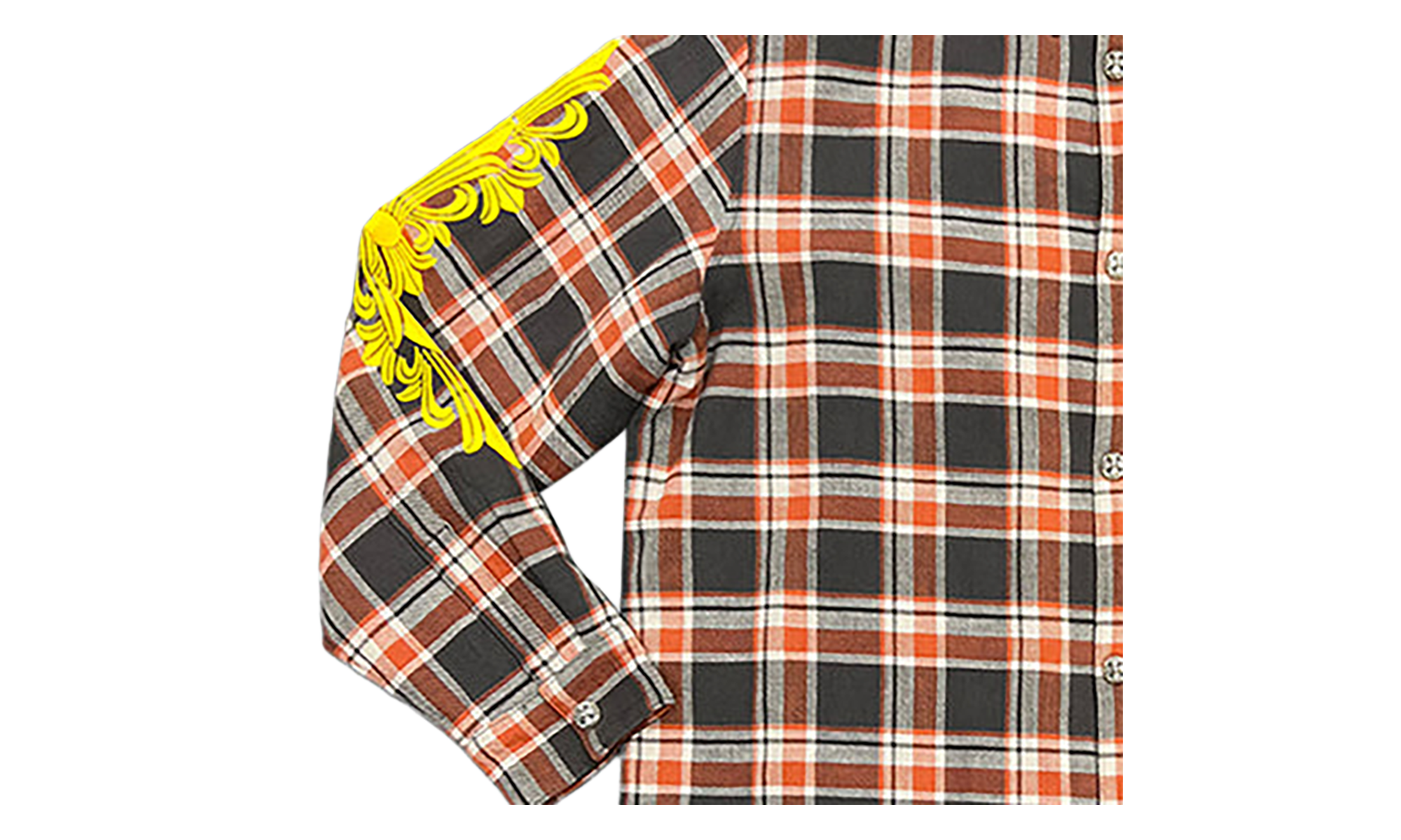 Flannel Jacket "Orange / Grey" CHRM0844