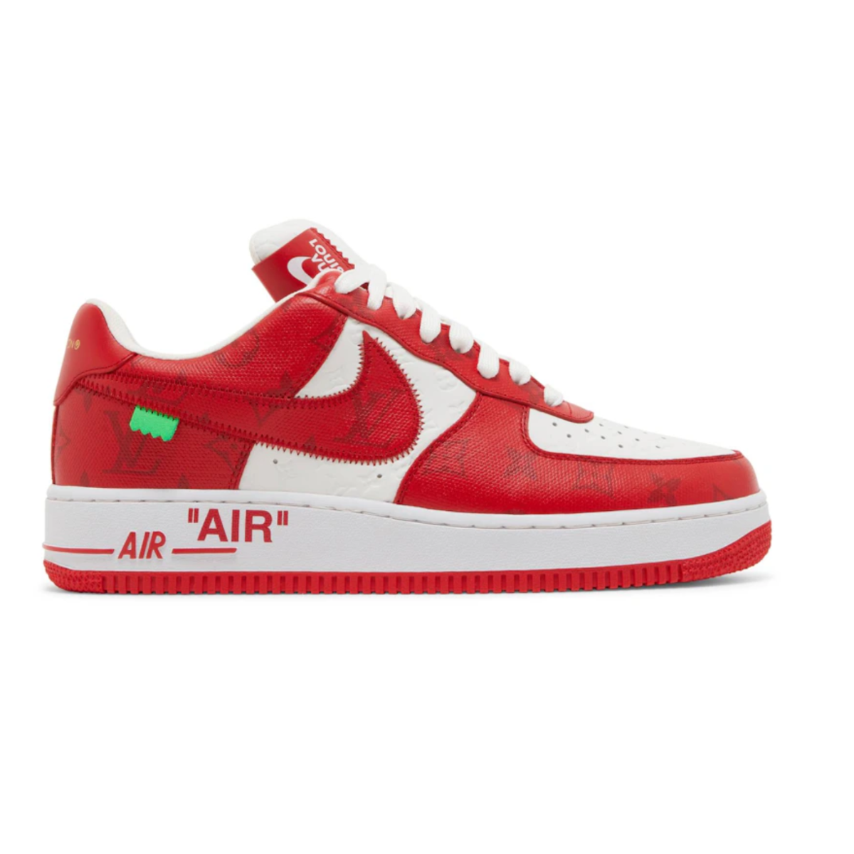 Louis Vuitton Nike Air Force 1 Low By Virgil Abloh White Red