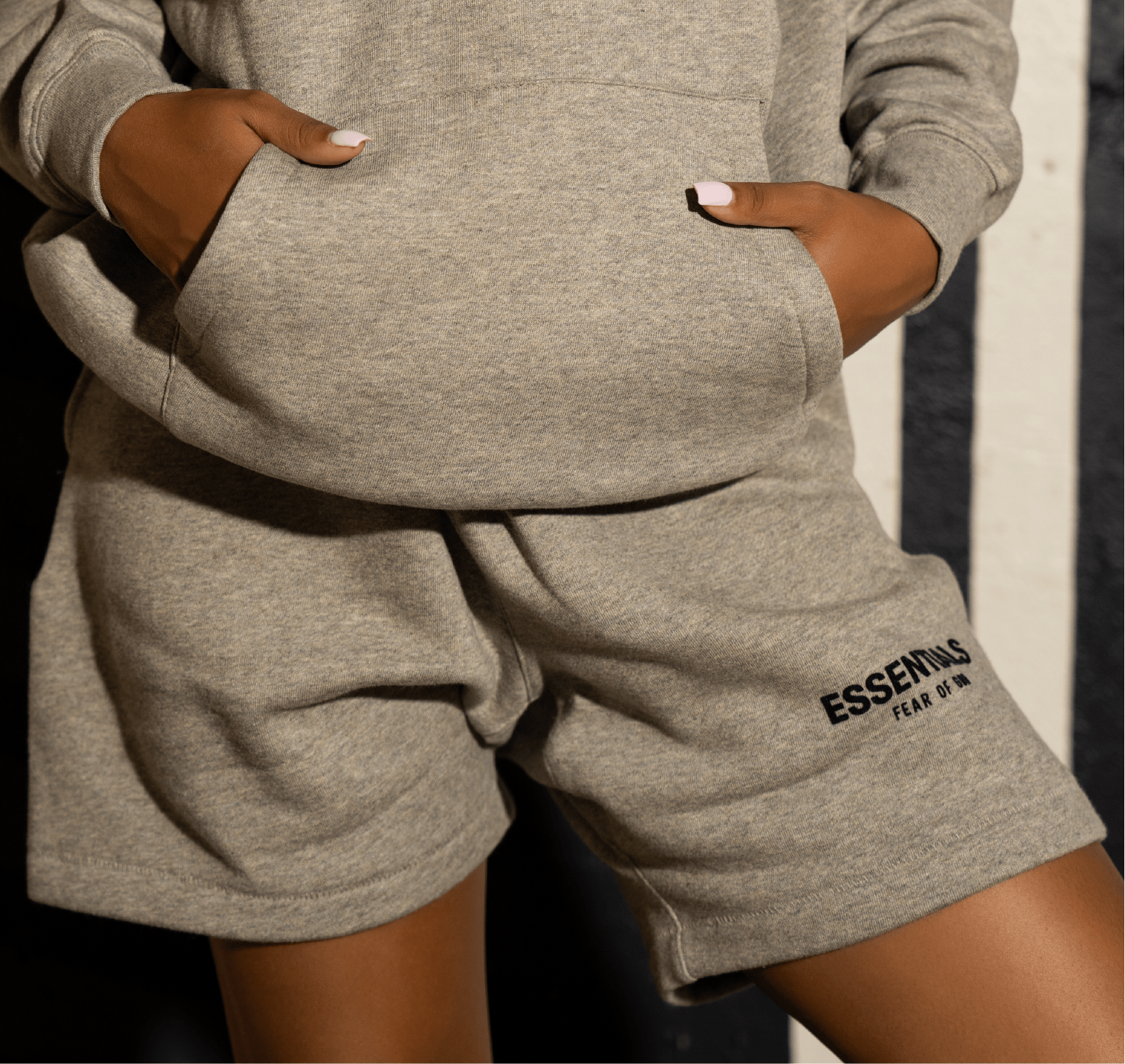 Fear of God Essentials Sweatshort Dark Oatmeal Secondary image