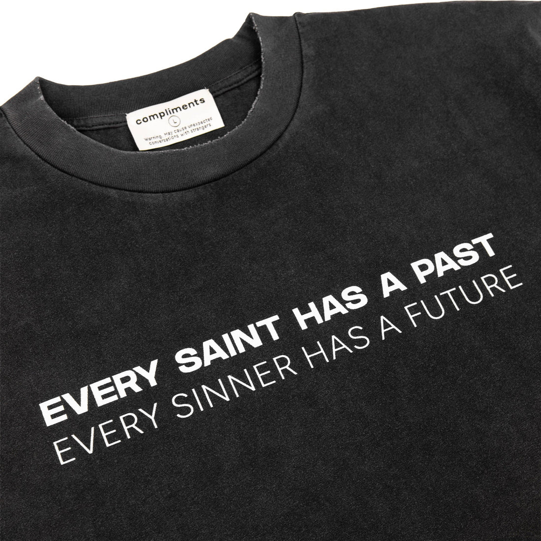 Compliments Sinner &amp; Saint Black Vintage Shirt