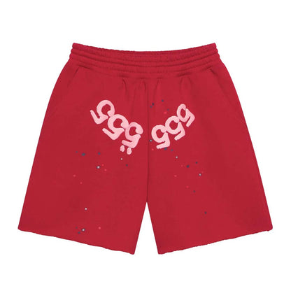 Sp5der Angel Number Shorts Merlot