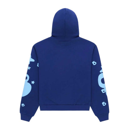 Sp5der Beluga Hoodie Navy / Light Blue