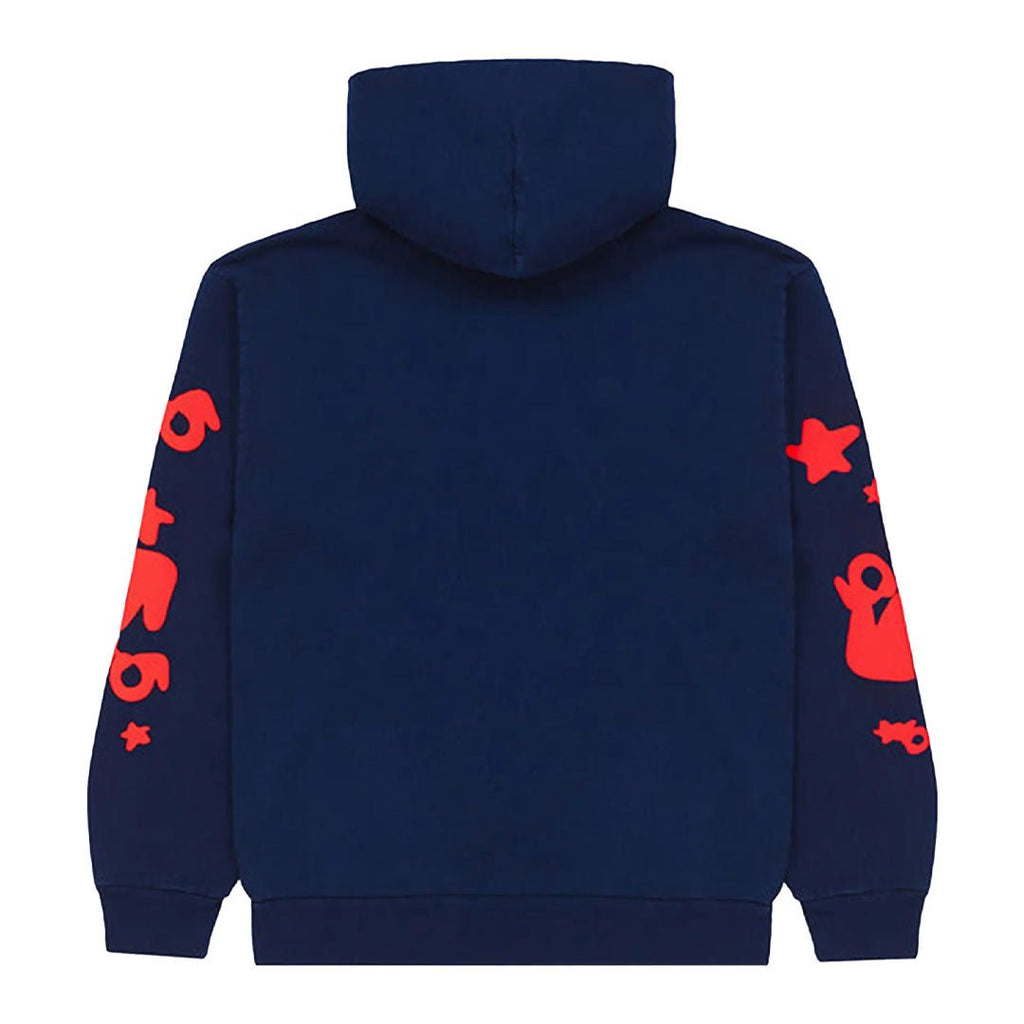Sp5der Beluga Hoodie Navy Red