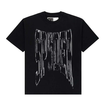 Sp5der Diffused Collegiate Tee Black