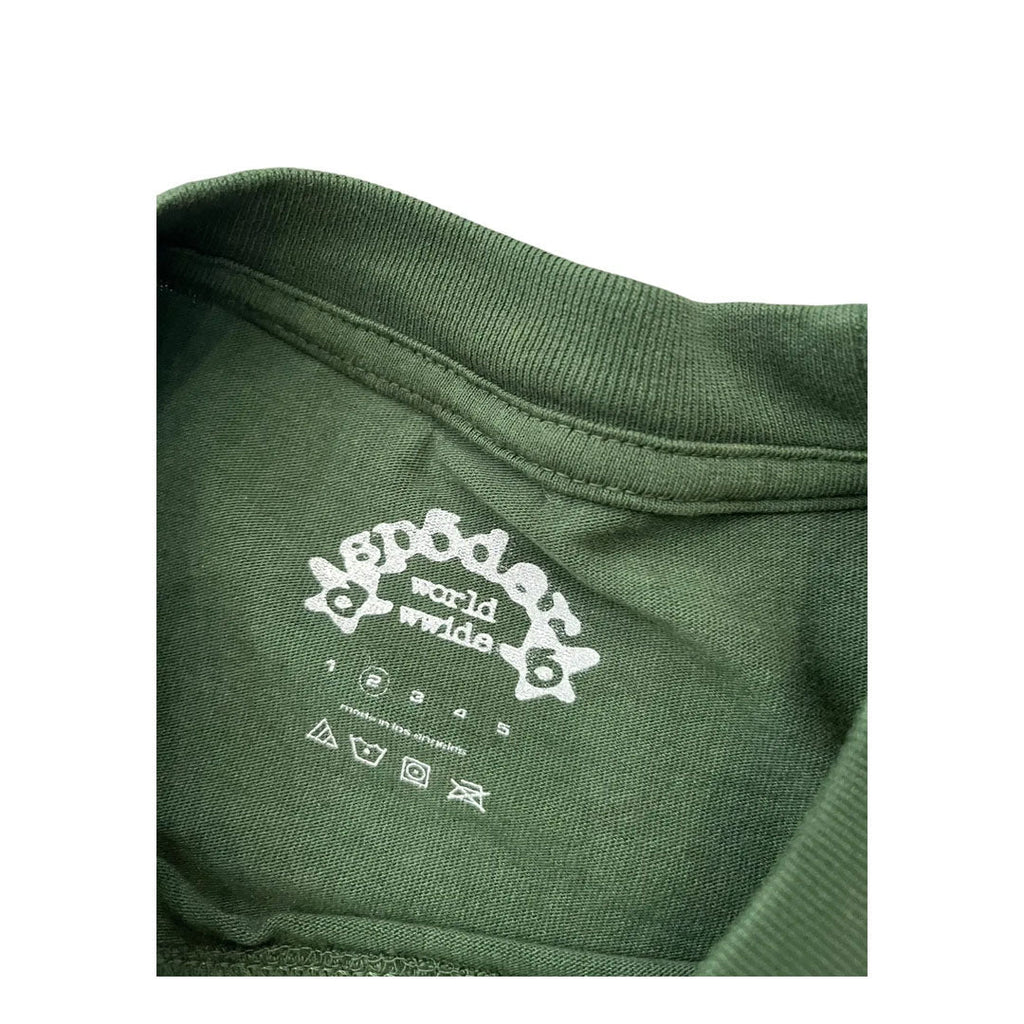 Sp5der Green Yellow Web Tee