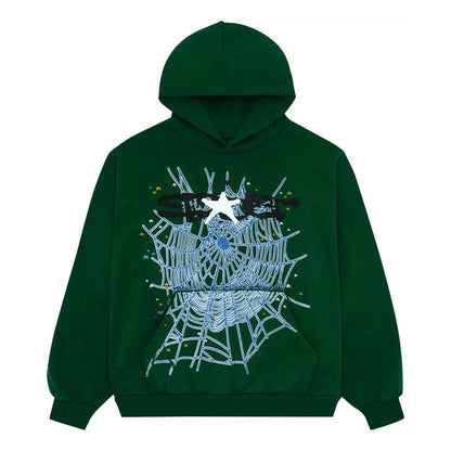Sp5der Hunter Green Hoodie
