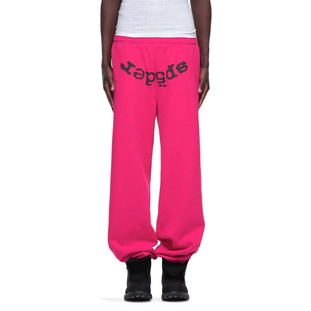 Sp5der Legacy Sweatpants Pink Black