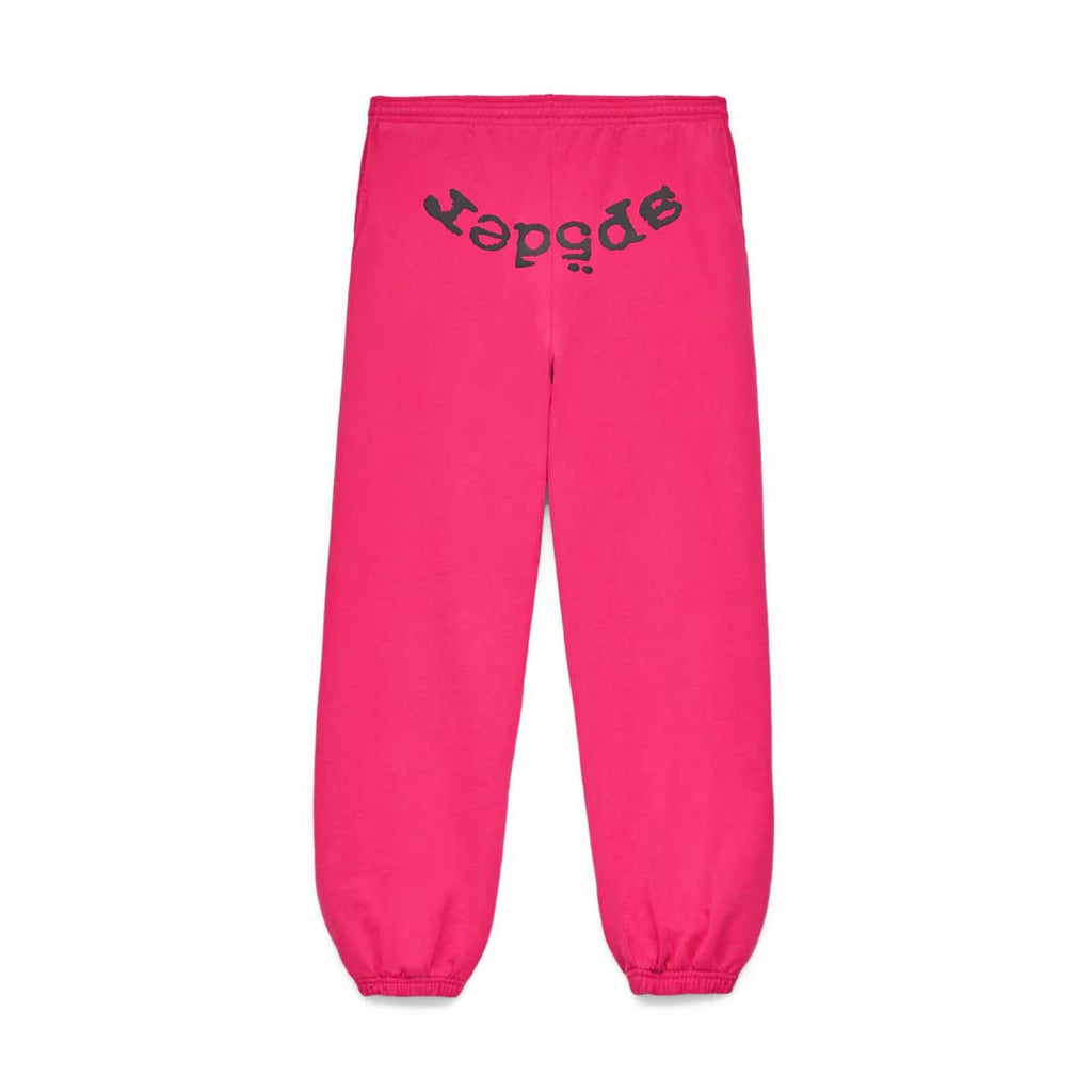 Sp5der Legacy Sweatpants Pink Black