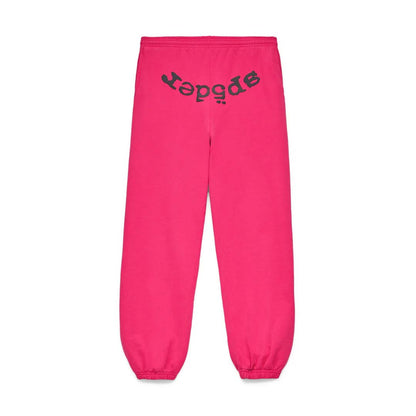 Sp5der Legacy Sweatpants Pink Black