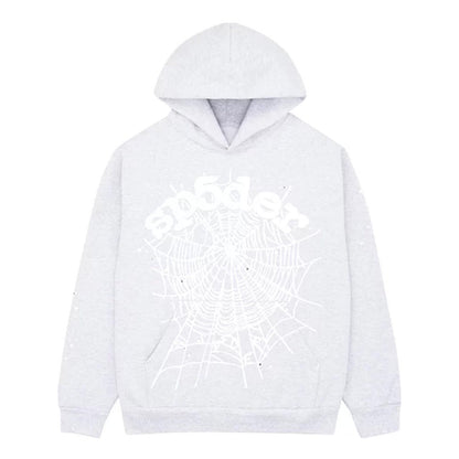 Sp5der OG Web Heather Grey Hoodie