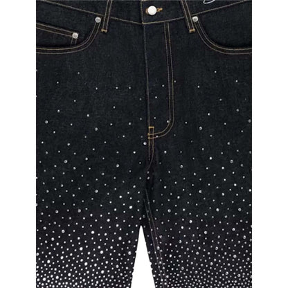 Sp5der Star Dust Denim Shorts