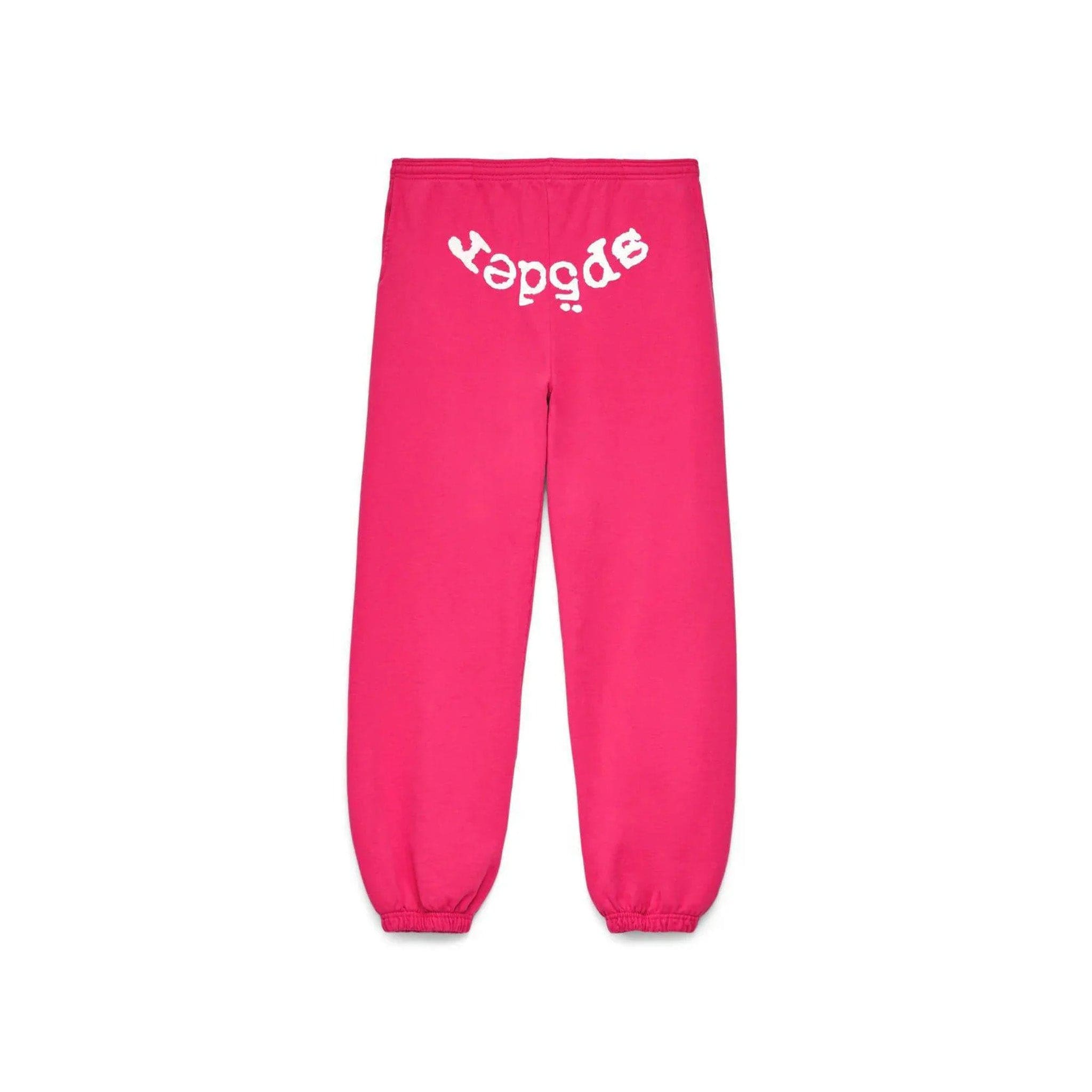 Sp5der Legacy Sweatpant Pink/White
