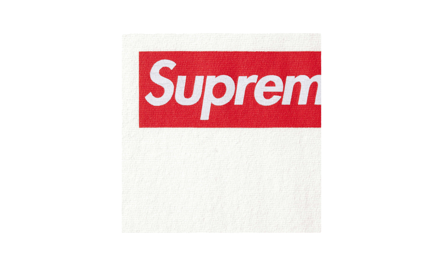Washed Box Logo Crewneck "SS25 - White" SU25159
