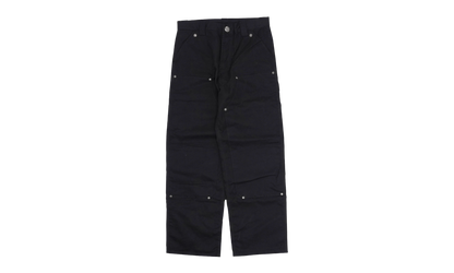 Waxed Double Knee Carpenter Pants (Double Hardware) "Black" CHRM1717