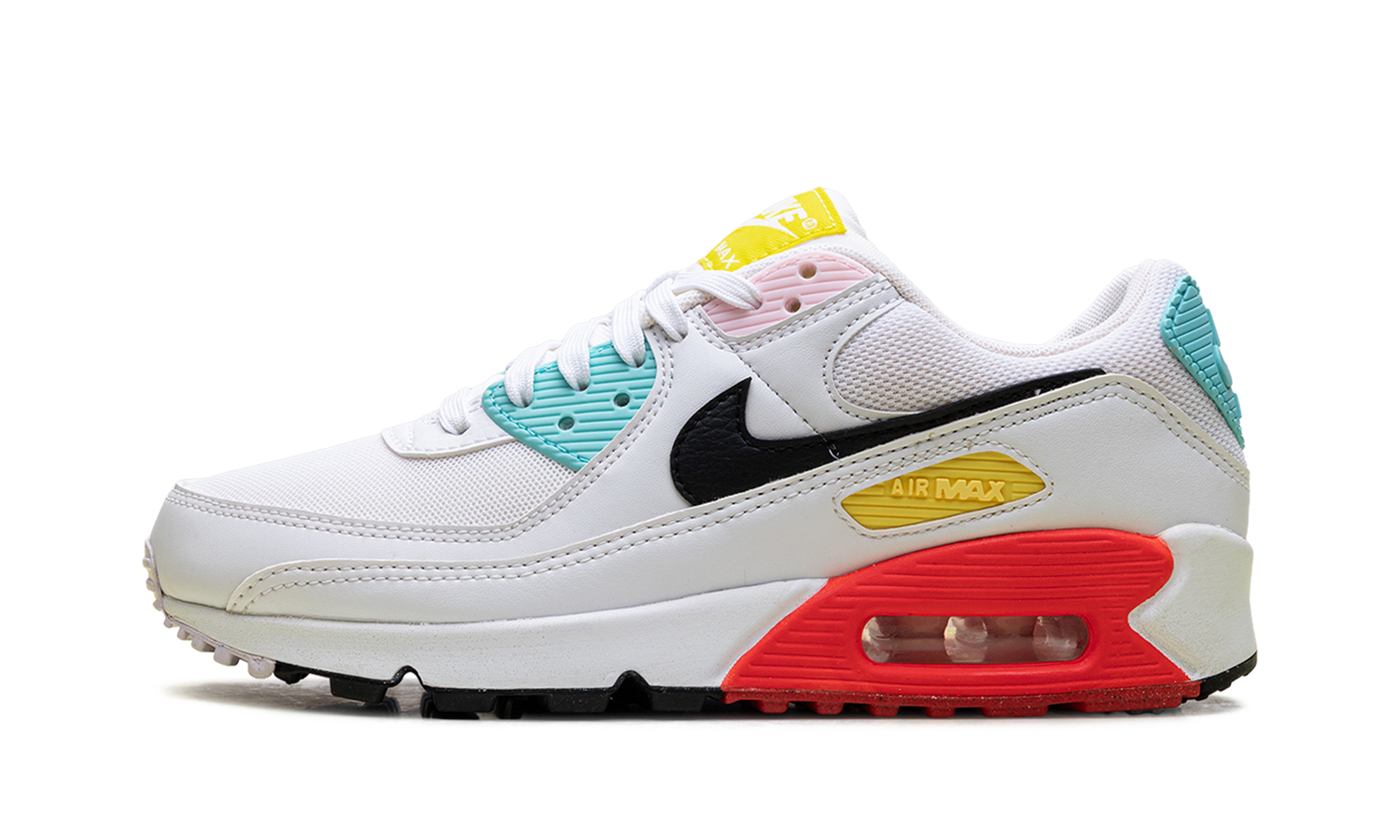 Air Max 90 WMNS "White / Black / Pink Foam / Bright Crimson" FZ3622 100