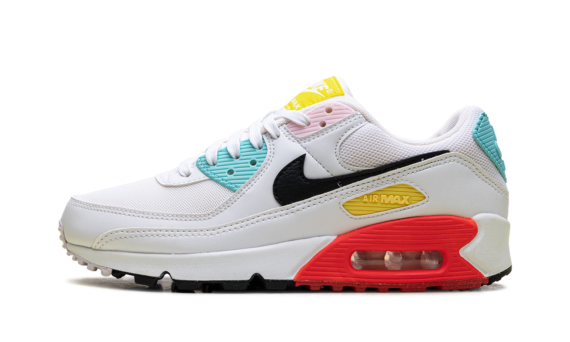 Air Max 90 WMNS "White / Black / Pink Foam / Bright Crimson" FZ3622 100