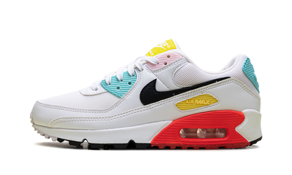 Air Max 90 WMNS "White / Black / Pink Foam / Bright Crimson" FZ3622 100