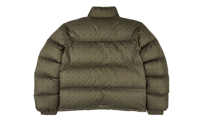 Cross Monogram Print Down Puffer Jacket "Olive Green" CHRM1210