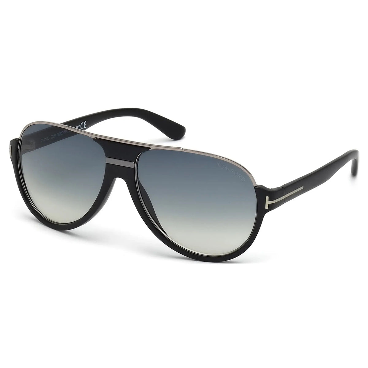 Tom Ford Dimitry FT0334 02W 59 Black Blue Sunglasses