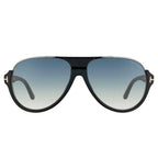 Tom Ford Dimitry FT0334 02W 59 Black Blue Sunglasses