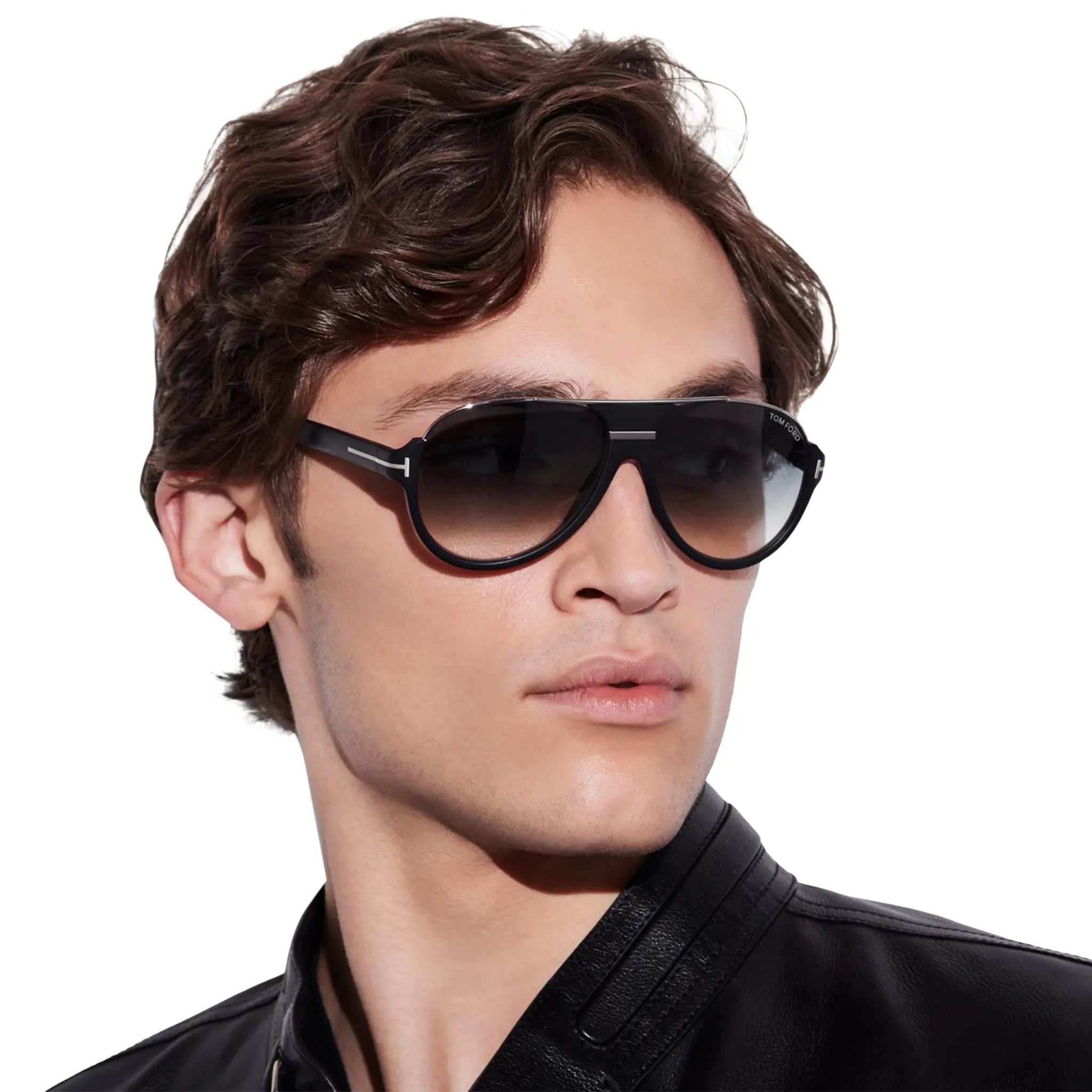 Tom Ford Dimitry FT0334 02W 59 Black Blue Sunglasses Secondary image