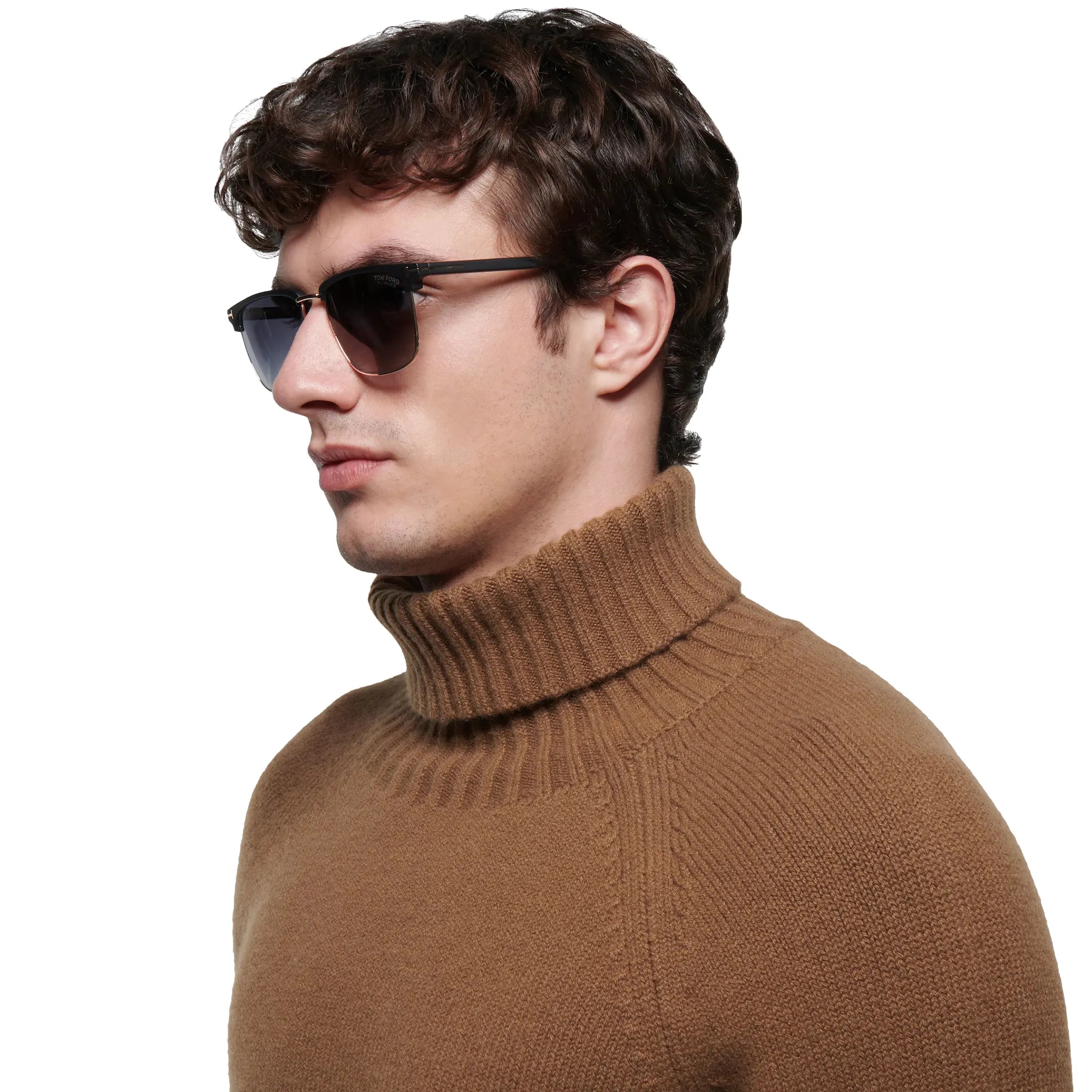 Tom Ford Hudson-02 FT0997-H 02D 55 Black Polarised Sunglasses Secondary image