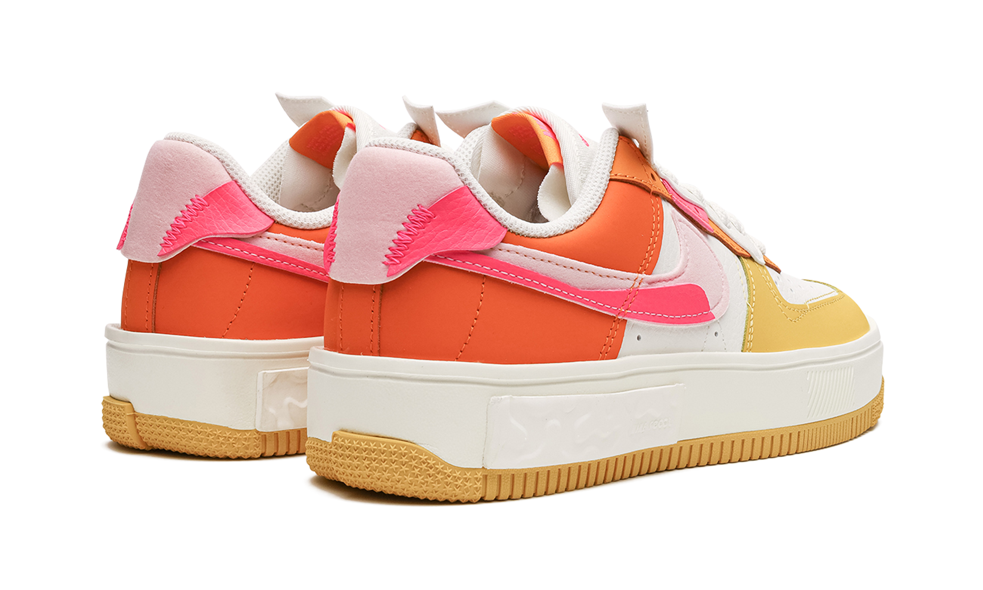 AIR FORCE 1 FONTANKA MNS WMNS "Summit White/Solar Flare/Medium Soft Pink/Hyper Pink" DX2675 100