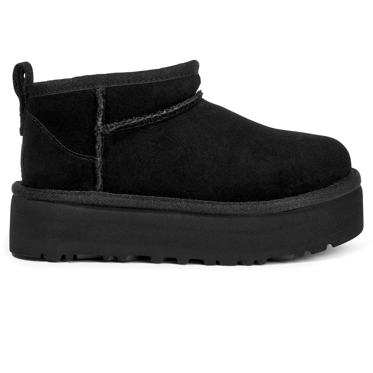 UGG Classic Ultra Mini Platform Girls Black Boots Main image